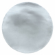 Modern carpet TEDDY NEW dream 47 circle shaggy, plush, very thick silver