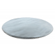 Modern carpet TEDDY NEW dream 47 circle shaggy, plush, very thick silver