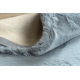Modern carpet TEDDY NEW dream 47 circle shaggy, plush, very thick silver