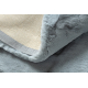 Modern carpet TEDDY NEW dream 47 circle shaggy, plush, very thick silver