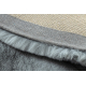 Modern carpet TEDDY NEW dream 47 circle shaggy, plush, very thick silver