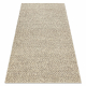 Wollteppich TAHAR 99005G grau / beige - HANDGEWEBT Schlinge, uniform