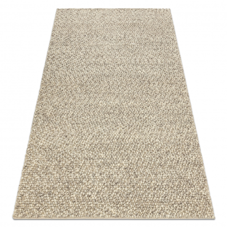 Vuneni tepih TAHAR 99005G siva / bež - RUČNO TKANA petlja, uniforma 