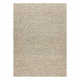 Wollteppich TAHAR 99005G grau / beige - HANDGEWEBT Schlinge, uniform