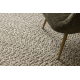 Uldtæppe TAHAR 99005G grå / beige - HÅNDVÆVET løkke, uniform