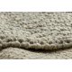 Uldtæppe TAHAR 99005G grå / beige - HÅNDVÆVET løkke, uniform