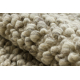 Ullmatta TAHAR 99005G grå / beige - Handvävd slinga, uniform
