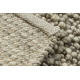 Villamatto TAHAR 99005G harmaa / beige - KÄSINKUDOTU lenkki, univormu