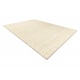 Wool carpet TAHAR 99004B cream - HAND-WOVEN loop, uniform