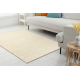 Tapis en laine TAHAR 99004B crème - TISSÉ MAIN boucle, uniforme