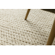 Wool carpet TAHAR 99004B cream - HAND-WOVEN loop, uniform