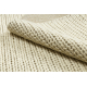 Tapete de lã TAHAR 99004B creme - laço HAND-WOVEN, uniforme 