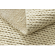 Wool carpet TAHAR 99004B cream - HAND-WOVEN loop, uniform