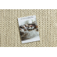 Wool carpet TAHAR 99004B cream - HAND-WOVEN loop, uniform