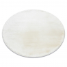 Dywan TEDDY NEW wool 45 koło Shaggy krem bardzo gruby, pluszowy