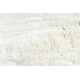 Modern carpet TEDDY NEW wool 45 circle shaggy, plush, very thick cream