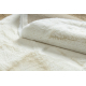 Modern carpet TEDDY NEW wool 45 circle shaggy, plush, very thick cream
