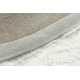 Modern carpet TEDDY NEW wool 45 circle shaggy, plush, very thick cream