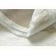 Modern carpet TEDDY NEW wool 45 circle shaggy, plush, very thick cream