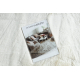 Modern carpet TEDDY NEW wool 45 circle shaggy, plush, very thick cream