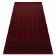 Tapis en laine OMEGA BUCHARA Cadre, cercles rouge