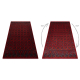 Tapis en laine OMEGA BUCHARA Cadre, cercles rouge