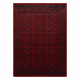 Tapis en laine OMEGA BUCHARA Cadre, cercles rouge