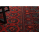 Tapis en laine OMEGA BUCHARA Cadre, cercles rouge