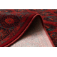 Tapis en laine OMEGA BUCHARA Cadre, cercles rouge