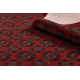 Wool carpet OMEGA BUCHARA frame, circles red