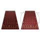 Tapis en laine OMEGA BUCHARA Cadre, cercles rubis