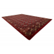 Tapis en laine OMEGA BUCHARA Cadre, cercles rubis