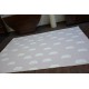 Antiskli Montert teppe for barn CLOUDS rosa