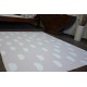 Moqueta antideslizante infantil CLOUDS rosa