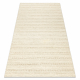 Wool carpet TAHAR 99002B cream - HAND-WOVEN loop, Lines 