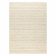 Wool carpet TAHAR 99002B cream - HAND-WOVEN loop, Lines 