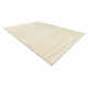 Wool carpet TAHAR 99002B cream - HAND-WOVEN loop, Lines 