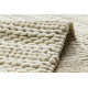 Wool carpet TAHAR 99002B cream - HAND-WOVEN loop, Lines 