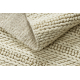 Wool carpet TAHAR 99002B cream - HAND-WOVEN loop, Lines 