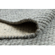 Wool carpet TAHAR 99004G grey - HAND-WOVEN loop, uniform