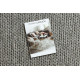 Wool carpet TAHAR 99004G grey - HAND-WOVEN loop, uniform