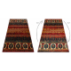 Tapis en laine OMEGA TAPAS ethnique rubis clair