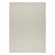 Tapis en laine TAHAR 99001C beige - TISSÉ MAIN boucle, losanges, bohème