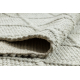 Tapis en laine TAHAR 99001C beige - TISSÉ MAIN boucle, losanges, bohème