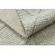 Wool carpet TAHAR 99001C beige - HAND-WOVEN loop, rhombus, boho