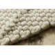 Tappeto in lana TAHAR 99001B crema - TESSUTO A MANO, rombi, boho