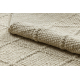 Tappeto in lana TAHAR 99001B crema - TESSUTO A MANO, rombi, boho