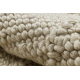 Tappeto in lana TAHAR 99001B crema - TESSUTO A MANO, rombi, boho