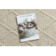 Wollen tapijt TAHAR 99001B room - HANDGEWEVEN lus, ruiten, boho