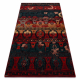 Tapis en laine OMEGA TAPAS ethnique bleu foncé